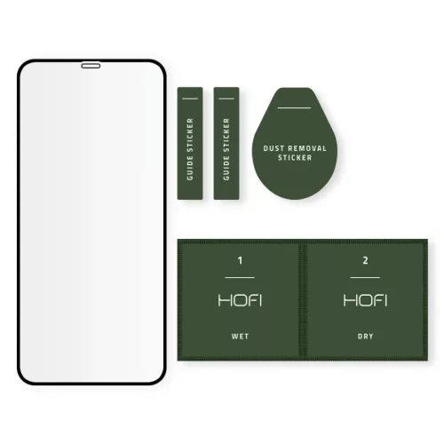 HOFI GLASS PRO+ kijelzővédő üvegfólia iPhone 12 mini fekete-795787713969 2 kép