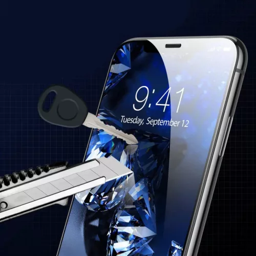 HOFI GLASS PRO+ kijelzővédő üvegfólia iPhone 12 mini fekete-795787713969 3 kép