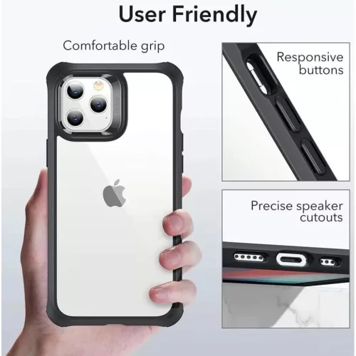  iPhone 12 Pro MAX fekete ESR Alliance tok + üvegfólia-4894240122358 5 kép