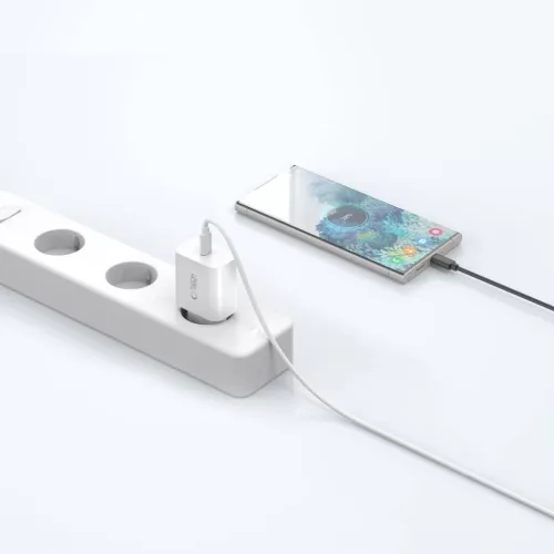 Tech-Protect Nc20w 1-portos hálózati töltő Pd20w + Type-C kábel f-5906302361588 9 kép