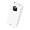 BWOO 22,5W 30000 mAh power bank LCD kijelzővel, fehér