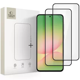   Samsung Galaxy A36 / A56 üvegfólia Tech-Protect Glass Fit+ edzett üveg 2-csomag 5G fekete kerettel 