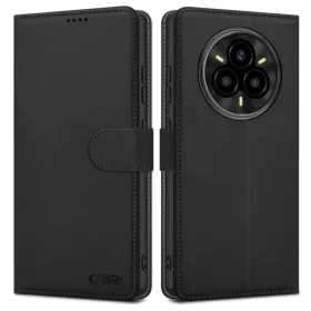   Tech-protect Wallet Xiaomi Redmi Note 14 Pro Plus 5G matt fekete tok