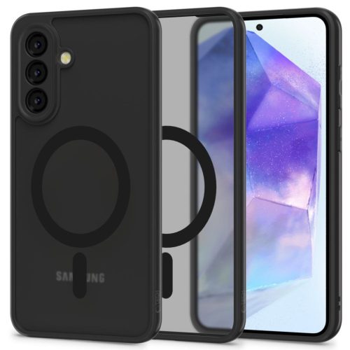 Tech-protect Magmat Magsafe Galaxy A56 5G Matt Fekete tok-5906302362165 1 kép