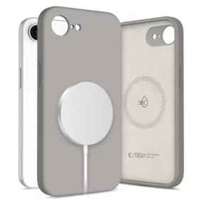   Tech-protect Liquid Silicone Magsafe iPhone 16e/17e kőszürke tok