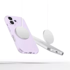 Tech-protect Liquid Silicone Magsafe iPhone 16e Mályva tok-5906302360819 2 kép