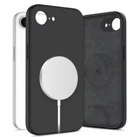   Tech-protect Liquid Silicone Magsafe iPhone 16e/17e Fekete tok