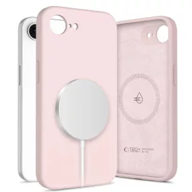  Tech-protect Liquid Silicone Magsafe iPhone 16e/17e Rózsaszín Gyöngyház tok