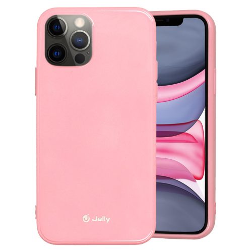 iPhone 12 Pro MAX Jelly szilikon tok világos pink-5900217376316 4 kép