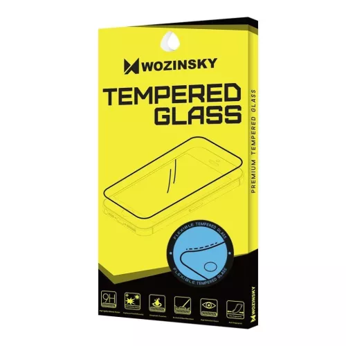 iPhone 12 Mini fekete keretes üvegfólia Wozinsky Flexi nano hybrid -9111201911604 10 kép