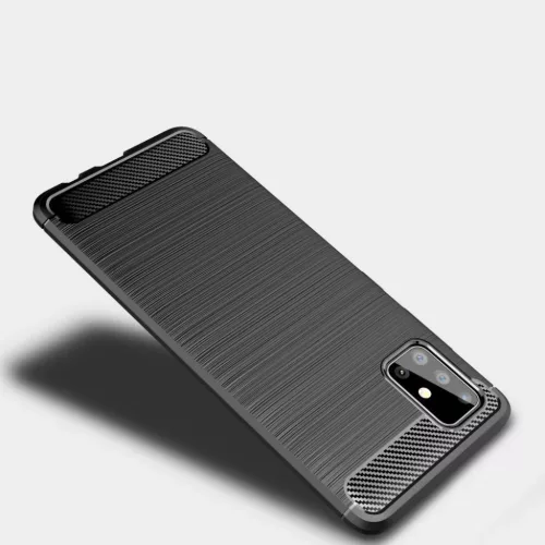 Tech-Protect Szénszál mintájú TPU tok Samsung M51 fekete-795787714072 3 kép
