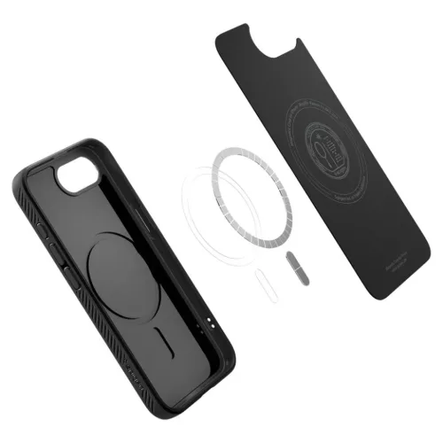  iPhone 16e /17e Spigen Liquid Air Mag Magsafe Matt Fekete tok-8809971239813 7 kép