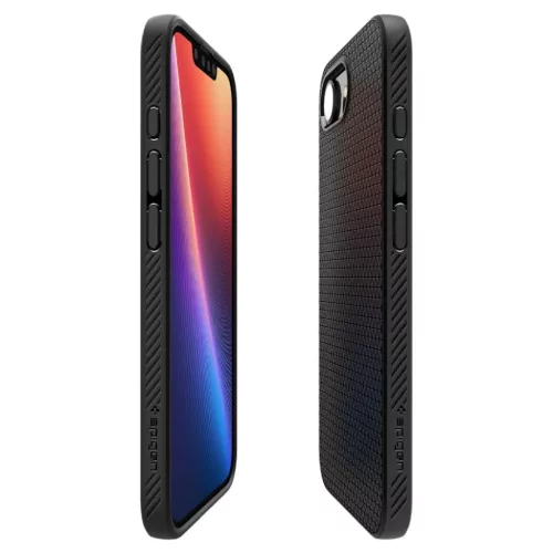 iPhone 16e /17e Spigen Liquid Air Mag Magsafe Matt Fekete tok-8809971239813 8 kép