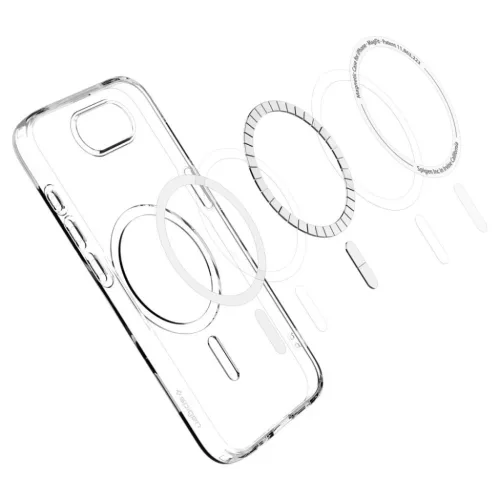  Apple iPhone 16e/17e Átlátszó Spigen Liquid Crystal Mag Magsafe to-8809971239806 6 kép