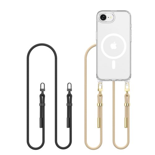 iPhone 16e - Tech-védő Flexair Lánc Magsafe Fekete és Taupe tok-5906302360345 6 kép