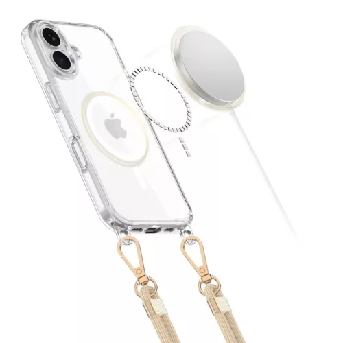 iPhone 16e - Tech-védő Flexair Lánc Magsafe Fekete és Taupe tok-5906302360345 2 kép