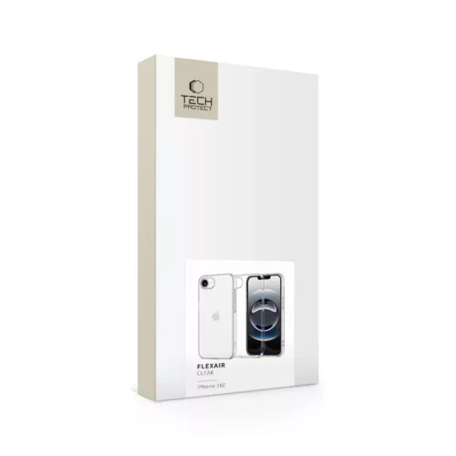 iPhone 16e - Tech-protect Flexair átlátszó tok-5906302362042 6 kép