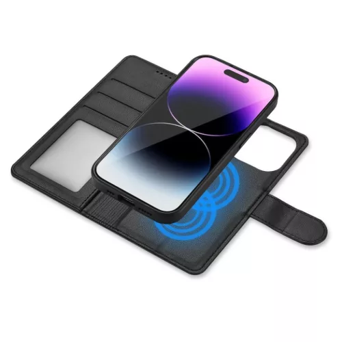 iPhone 16e/17e - Tech-protect Wallet Magsafe Matt Fekete tok-5906302360291 3 kép
