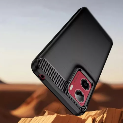 Tech-protect TpuCarbon Motorola Moto G05 / E15 Fekete tok-5906302361267 2 kép