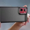 Tech-protect TpuCarbon Motorola Moto G05 / E15 Fekete tok-5906302361267 4 kép