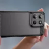 Tech-protect Tpucarbon Motorola Moto G15 / G15 Power Fekete tok-5906302361243 4 kép