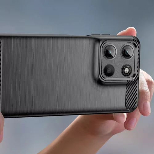Tech-protect Tpucarbon Motorola Moto G15 / G15 Power Fekete tok-5906302361243 4 kép