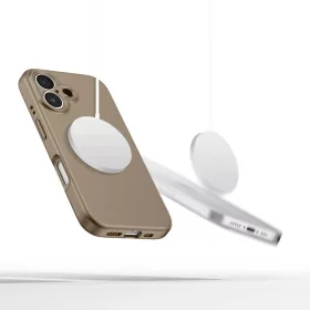 iPhone 16e - Tech-Protect Liquid Silicone Magsafe Csokoládébarna tok-5906302360369 2 kép