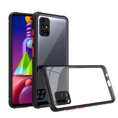TECH-PROTECT Hybridshell Samsung M51 fekete/piros-795787715444 1 kép