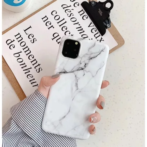 Xiaomi Redmi 8A fehér Wozinsky márvány mintás TPU tok-7426825377845 6 kép
