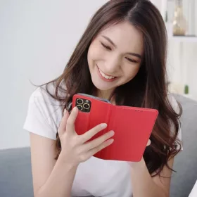 Fliptok OPPO A40 piros tok-5903396334559 2 kép