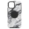 iPhone 12 mini OtterBox Symmetry POP tok PopSockets fehér márvány-840104215524 2 kép