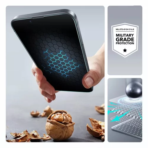  iPhone 13 / 13 Pro / 14 / 16e/17e Átlátszó Edzett Üveg ESR UltraF-4894240266144 8 kép