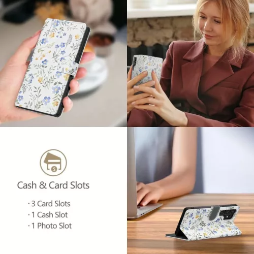 Tech-protect Wallet Galaxy A26 5G Tavaszi Virágok tok-5906302362745 4 kép