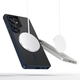 Tech-protect Magmat Magsafe Galaxy S25 Ultra Matte Sötétkék tok-5906302362547 2 kép
