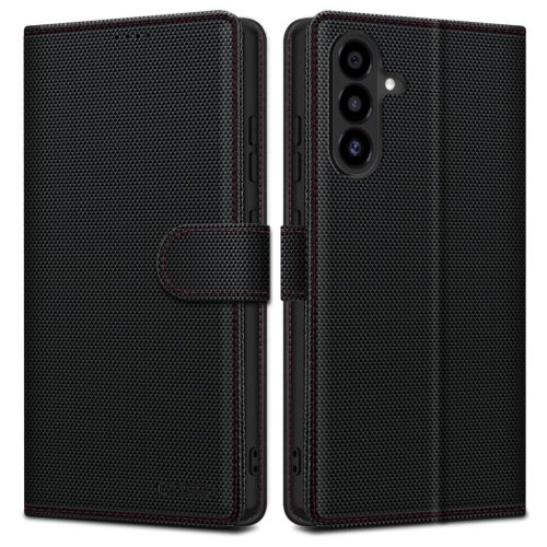 Tech-protect Wallet Rs Galaxy A56 5G fekete/piros tok