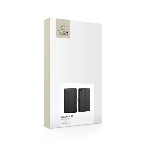 Tech-protect Wallet Rs iPhone 16e Fekete/piros tok-5906302362622 5 kép
