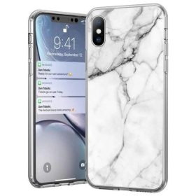 iPhone 12 Pro MAX Wozinsky márvány mintás tok fehér-9111201910577 1 kép