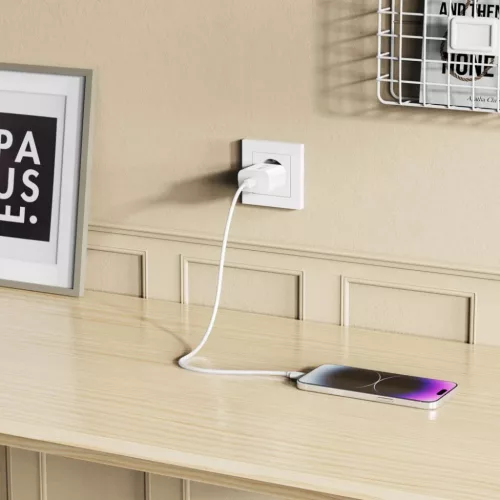 Tech-protect Nc20w 1-port Hálózati töltő Pd20w + Lightning Kábel -5906302362899 10 kép