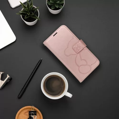 MEZZO fliptok SAMSUNG A26 5G teddy bear rózsaarany tok-5903396381782 2 kép