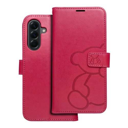 MEZZO fliptok Samsung Galaxy A56 5G teddy bear magenta tok-5903396381904 1 kép