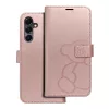 MEZZO fliptok Samsung Galaxy A16 5G teddy bear rózsaarany színben tok
