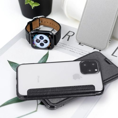 iPhone 12 Pro MAX Forcell Electro fliptok fekete-5903396075506 4 kép