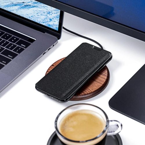 iPhone 12 Pro MAX Forcell Electro fliptok fekete-5903396075506 8 kép