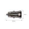Tech-Protect CC01 2-portos Autós Töltő Pd30w/qc3.0 Fekete-5906302361311 3 kép