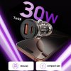 Tech-Protect CC01 2-portos Autós Töltő Pd30w/qc3.0 Fekete-5906302361311 3 kép