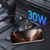 Tech-Protect CC01 2-portos Autós Töltő Pd30w/qc3.0 Fekete-5906302361311 5 kép