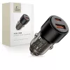 Tech-protect Cc03 2-portos autós töltő Pd95w/qc3.0 Fekete-5906302361670 1 kép