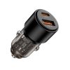 Tech-protect Cc03 2-portos autós töltő Pd95w/qc3.0 Fekete-5906302361670 1 kép