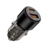 Tech-protect Cc03 2-portos autós töltő Pd95w/qc3.0 Fekete-5906302361670 2 kép