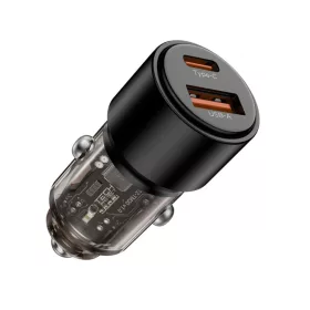 Tech-protect Cc03 2-portos autós töltő Pd95w/qc3.0 Fekete-5906302361670 2 kép